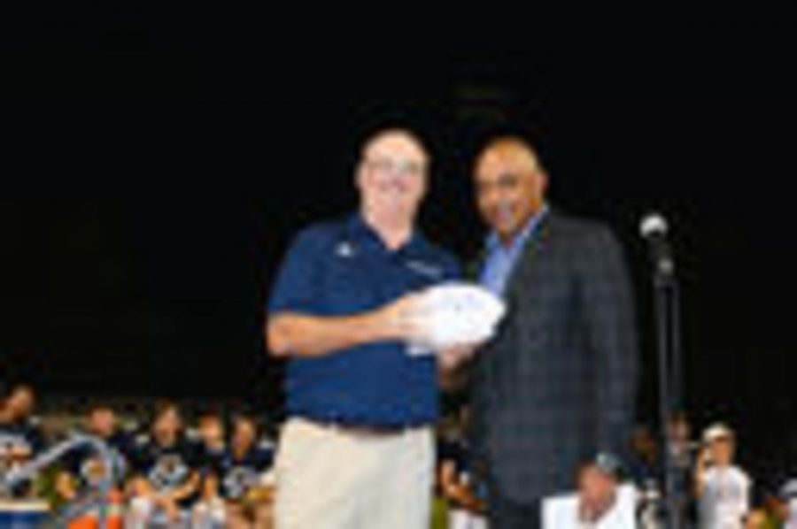 Coach Dunn Honored at Homecoming Football Game